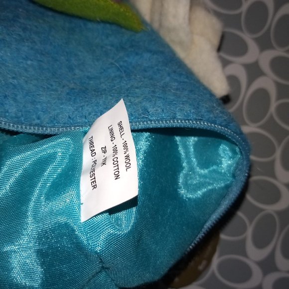 Aveline Floral Wool Pouch - Picture 4 of 6